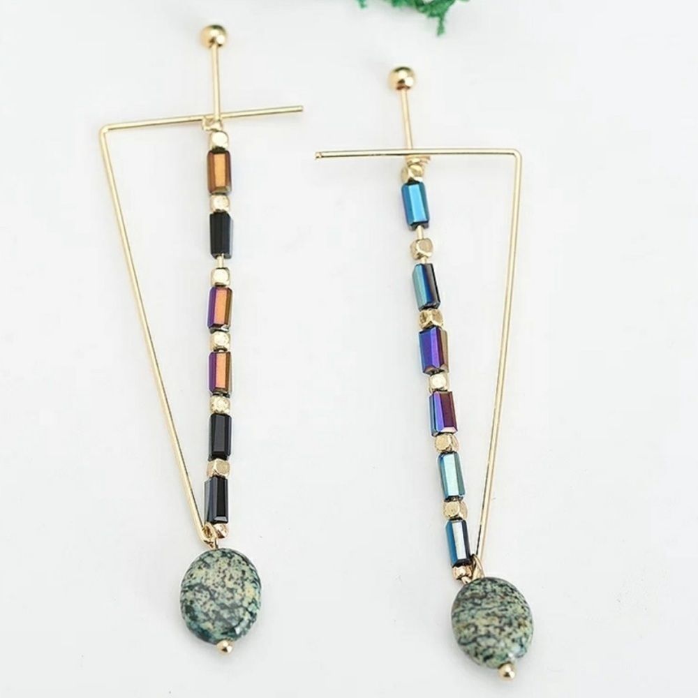 Jasper Threader Earrings